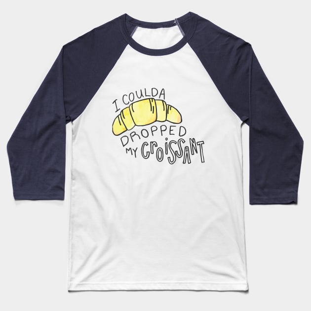 Croissant Vine Baseball T-Shirt by cpickgraphics